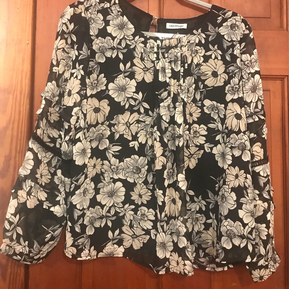 Floral Peasant Blouse